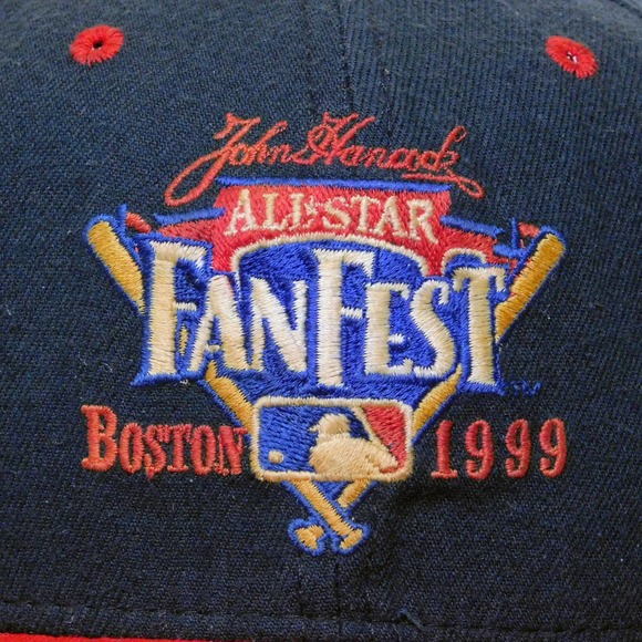 Vintage New Era MLB All Star Fanfest Boston 1999 Snapback Hat Cleaned Reshaped - Picture 2 of 9